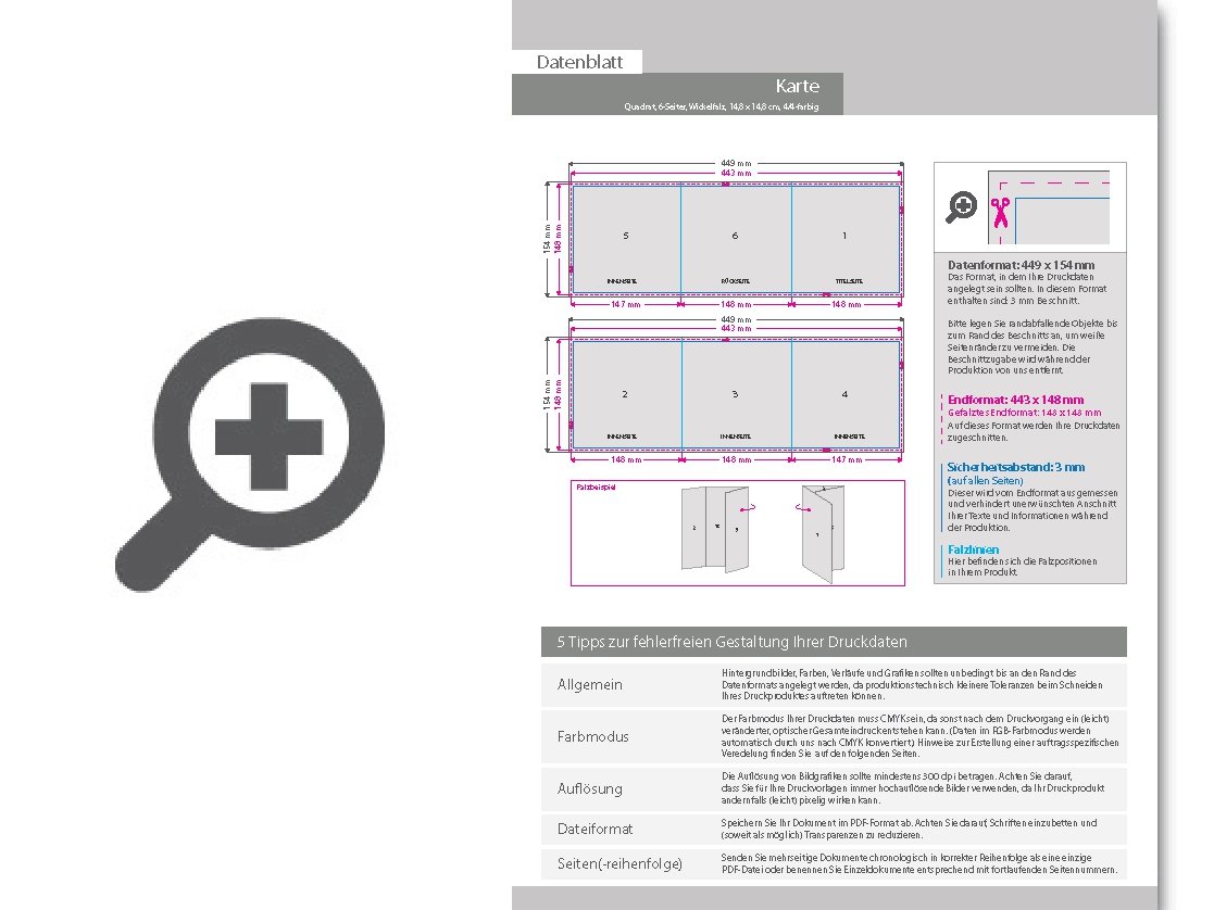 Product Bild trauerkarte__gefalzt_auf_quadrat_14_8_cm_x_14_8_cm__vertikaler_wickelfalz__6-seitig