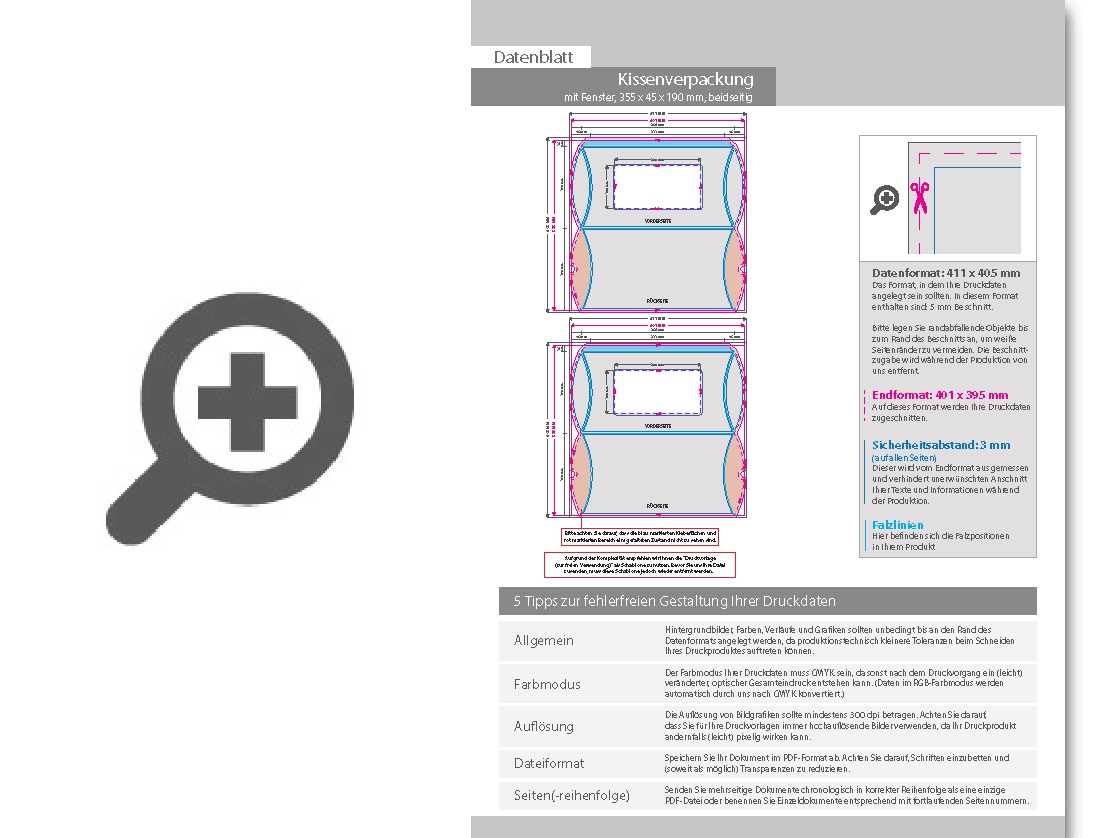 Product Bild kissenverpackung_(35_5_cm_x_4_5_cm_x_19_cm)_beidseitig_bedruckt_4_4-farbig_mit_gestanztem_fenster
